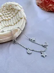 bracelet en argent avec 5 charm l16-18cm argent 925 millième (22 ct) 2,64g