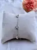 bracelet en argent avec 5 charm l16-18cm argent 925 millième (22 ct) 2,64g