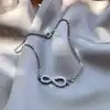 bracelet en argent infini strass argent 925 millième (22 ct) 1,24g