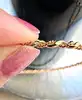 bracelet jonc fin mailles tressés en or rose (1 de 7 joncs) or 750 millième (18 ct) 8,68g