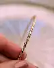 bracelet jonc fin mailles tressés en or rose (1 de 7 joncs) or 750 millième (18 ct) 8,75g