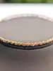 bracelet jonc fin mailles tressés en or rose (1 de 7 joncs) or 750 millième (18 ct) 8,75g