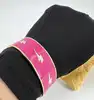 bracelet jonc large bangle up émail rose fuchsia et éclairs dorés