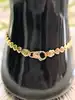 bracelet motif coeurs articulés en or or 750 millième (18 ct) 4,99g