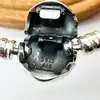 bracelet pandora jonc fermoir cœur infini moments argent 925 millième (22 ct) 9,18g