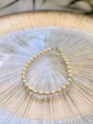 bracelet perles de culture alternées de petites billes en or  or 750 millième (18 ct) 3,07g