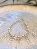 bracelet perles de culture alternées de petites billes en or  or 750 millième (18 ct) 3,07g