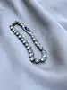 bracelet swarovski tennis en metal argenté et orné de cristaux ronds