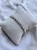 bracelet swarovski tennis en metal argenté et orné de cristaux ronds