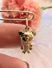 broche épingle avec un charm ourson or 750 millième (18 ct) 1,33g