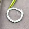 brpi bracelet élastiqué en pierre aigue marine d6mm