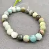 brpi bracelet élastiqué en pierre amazonite d8mm