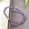 brpi bracelet élastiqué en pierre améthyste d4mm