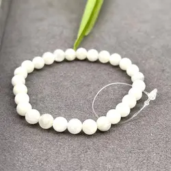 brpi bracelet élastiqué en pierre de lune d6mm
