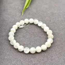 brpi bracelet élastiqué en pierre de lune d8mm