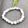 brpi bracelet élastiqué en pierre jade d8mm
