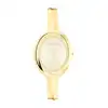 calvin klein montre à mouvement quartz deux aiguilles pour femme collection twisted bezel avec bracelet rigide en acier inoxydable