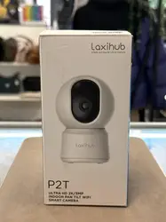 caméra de surveillance wifi intérieur laxihub 2k 2,4ghz - vision nocturne, 355° ptz, suivi automatique, compatible alexa et assist
