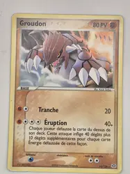 carte pokémon : groudon 14/106 ex emeraude française