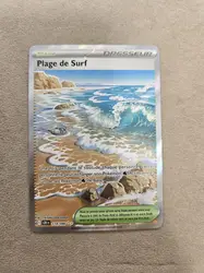 carte pokémon plage de surf 114/086
