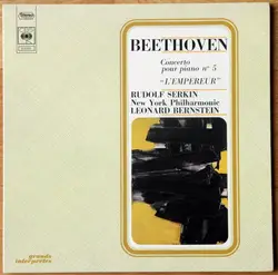 cd beethoven - rudolf serkin, new york philharmonic, leonard bernstein - concerto pour piano n° 5