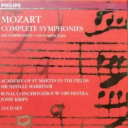 cd mozart : academy of st. martin in the fields, sir neville marriner, royal concertgebouw orchestra, josef krips - complete symph