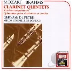 cd mozart, brahms, gervase de peyer, melos ensemble of london - clarinet quintets (1989)