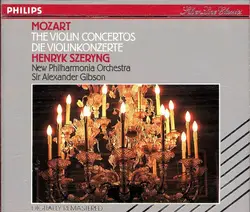 cd mozart, new philharmonia orchestra, alexander gibson, henryk szeryng - the violin concertos (1988)