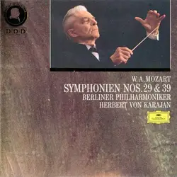 cd w. a. mozart / berliner philharmoniker, herbert von karajan - symphonien nos. 29 & 39 (1991)