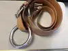 ceinture ralph lauren en cuir couleur camel