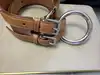 ceinture ralph lauren en cuir couleur camel