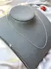 chaîne argent maille forçat fine avec pendentif argent 925 millième (22 ct) 2,11g