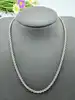 chaîne en argent maille forçat l41,5cm argent 925 millième (22 ct) 9,69g