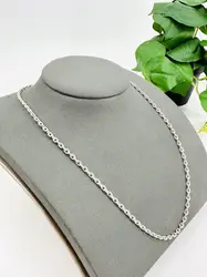 chaîne en argent maille forçat l50cm argent 800 millième (19 ct) 12,50g