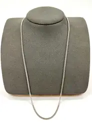 chaine en argent maille forçat l54cm argent 800 millième (19 ct) 8,74g