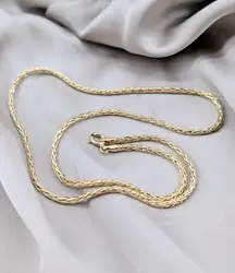 chaîne maille fine palmier or 375 millième (9 ct) 2,74g