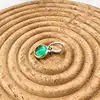 charm argent pandora pierre verte argent 925 millième (22 ct) 0,95g