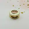 charm pandora à clip rond cercle blanc et orné d'un crisal rose argent 925 millième (22 ct) 2,83g