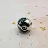 charm pandora clip globe terrestre bleu argent 925 millième (22 ct) 2,94g
