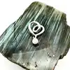 charm pandora coeur enveloppant bicolore argent 925 millième (22 ct) 1,17g