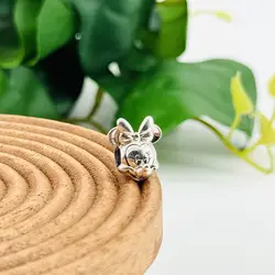 charm pandora disney x minnie mouse portrait argent 925 millième (22 ct) 3,88g