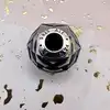 charm pandora en verre de murano bleu facetté argent 925 millième (22 ct) 2,47g