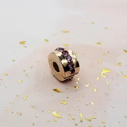 charm pandora espaceur rang scintillant rose