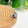 charm pandora motif givré avec des zircones bleu clair  argent 925 millième (22 ct) 1,99g