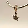 charm pandora pendant étoile de mer scintillant