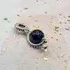 charm pandora pendant globe bleu argent 925 millième (22 ct) 2,91g