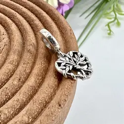 charm pandora pendentif coeur arbre de vie argent 925 millième (22 ct) 2,26g