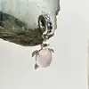 charm pandora tortue de mer rose en verre de murano argent 925 millième (22 ct) 2,90g