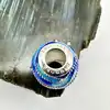 charms pandora globe vague bleue argent 925 millième (22 ct) 2,39g