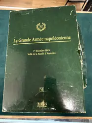 coffret n°vi la grande armée napoléonienne veille de la bataille d'austerlitz 1805 - figurines en plomb - atlas